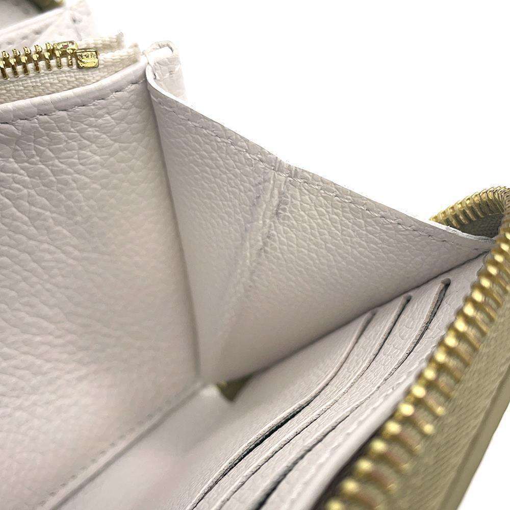 Louis Vuitton Monogram Empreinte Zippy Wallet Round Zipper White - Picture 6 of 9